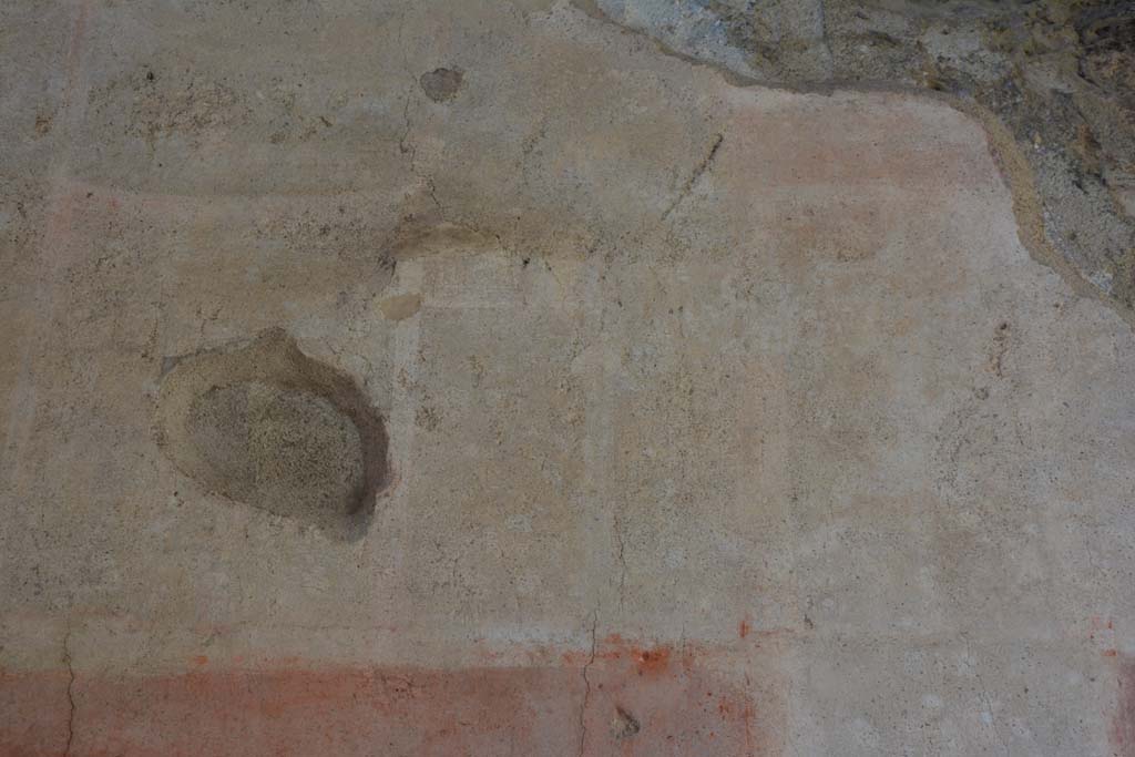 IX.5.11 Pompeii. May 2017. Room e, detail from upper north wall towards east end. 
Foto Christian Beck, ERC Grant 681269 DÉCOR.