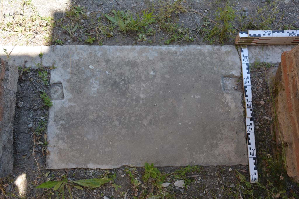 IX.5.11 Pompeii. May 2017. Room d, doorway threshold.
Foto Christian Beck, ERC Grant 681269 DÉCOR.