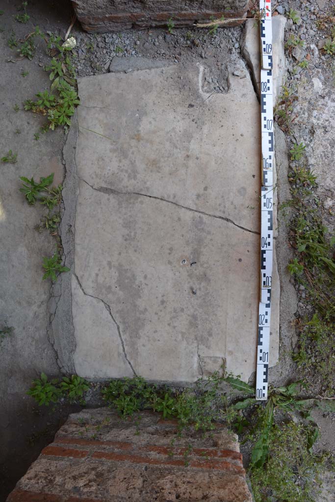 IX.5.11 Pompeii. May 2017. Room g, doorway threshold.
Foto Christian Beck, ERC Grant 681269 DÉCOR.