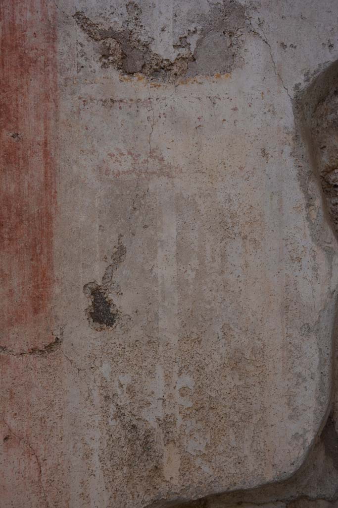 IX.5.11 Pompeii. May 2017. 
Room g, detail of painted decoration from west side of central panel on south wall.
Foto Christian Beck, ERC Grant 681269 DÉCOR.