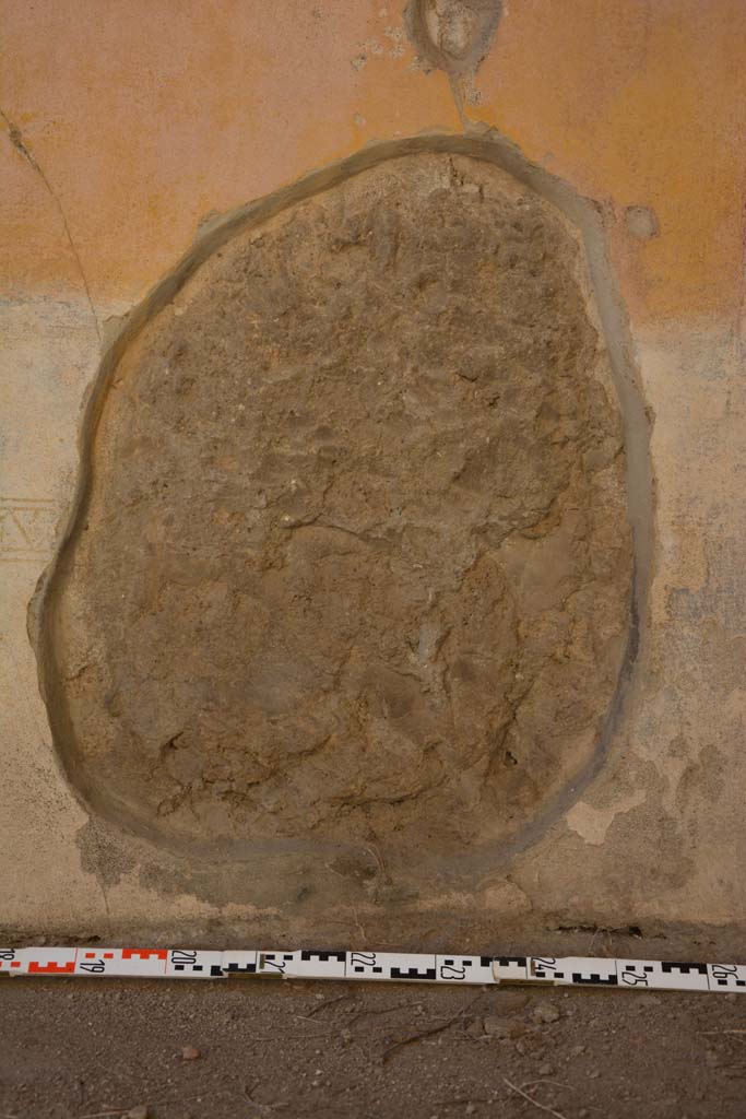 IX.5.11 Pompeii. May 2017. Room h, lower north wall below yellow central panel.
Foto Christian Beck, ERC Grant 681269 DÉCOR.