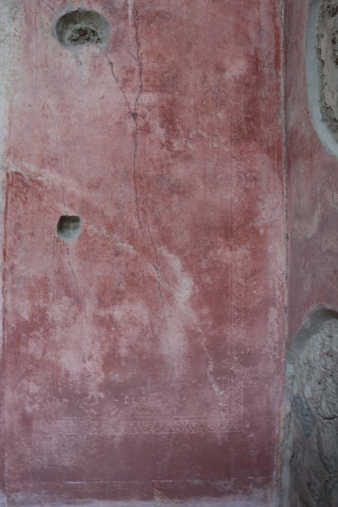 IX.5.11 Pompeii. March 2017. Room h, detail from panel at south end of east wall.  
Foto Christian Beck, ERC Grant 681269 DÉCOR.