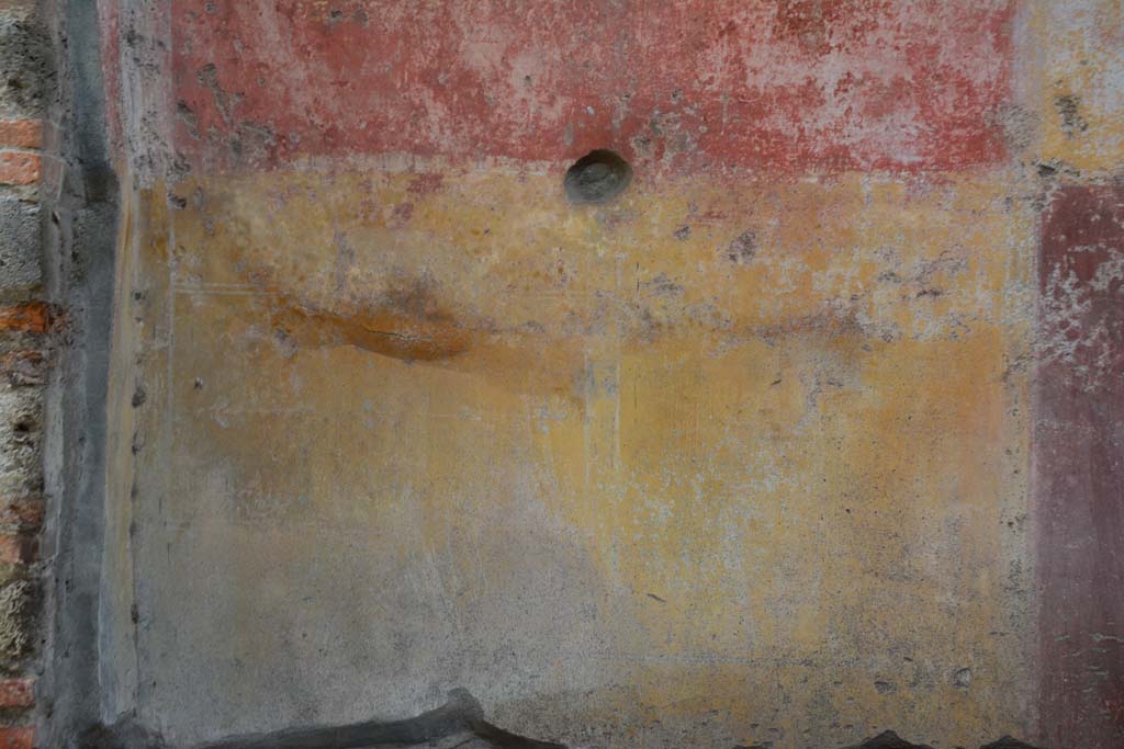 IX.5.11 Pompeii. March 2017. Room i, detail of zoccolo on north wall at west end.
Foto Christian Beck, ERC Grant 681269 DÉCOR.