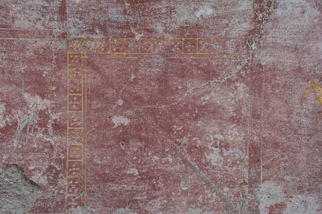 IX.5.11 Pompeii. March 2017. Room I (L), detail of zoccolo on east wall.
Foto Christian Beck, ERC Grant 681269 DÉCOR.