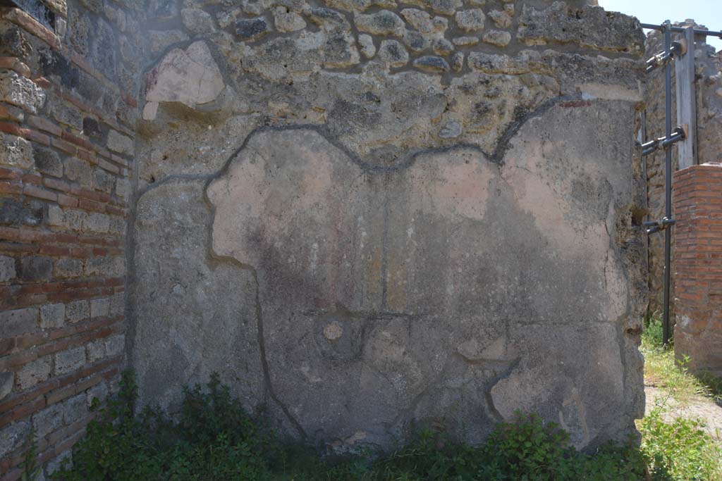 IX.5.14 Pompeii. May 2017. Peristyle “k”, detail of south wall in south-east corner.
Foto Christian Beck, ERC Grant 681269 DÉCOR.