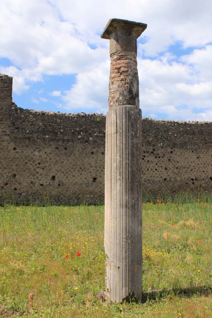 IX.5.14 Pompeii. May 2019. Room “k”, looking west towards column across peristyle.
Foto Christian Beck, ERC Grant 681269 DÉCOR.