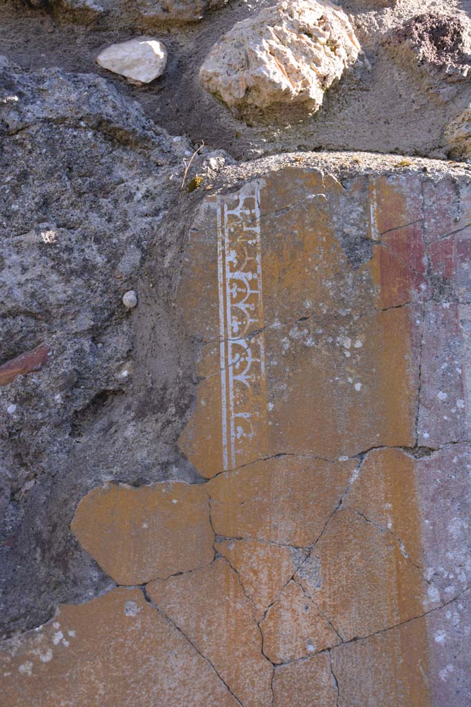 IX.5.14 Pompeii. March 2017.  
Peristyle “k”, detail from painted border edging from panel on south wall.
Foto Christian Beck, ERC Grant 681269 DÉCOR.