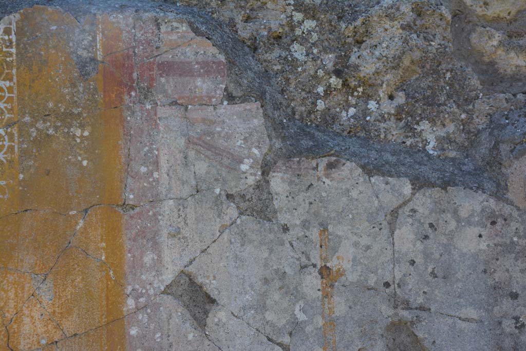 IX.5.14 Pompeii. May 2017. Peristyle “k”, detail from upper side of separating compartment.
Foto Christian Beck, ERC Grant 681269 DÉCOR.
