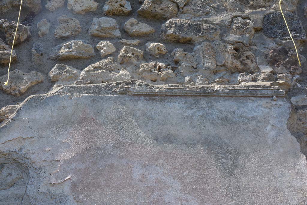 IX.5.14 Pompeii. May 2017. Peristyle “k”, detail of stucco at top of west wall in south-west corner. 
Foto Christian Beck, ERC Grant 681269 DÉCOR.