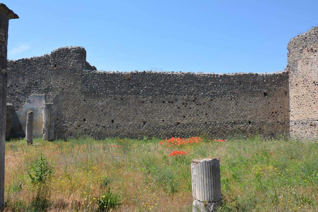 IX.5.14 Pompeii. May 2017. Peristyle “k”, looking towards west wall. 
Foto Christian Beck, ERC Grant 681269 DÉCOR.