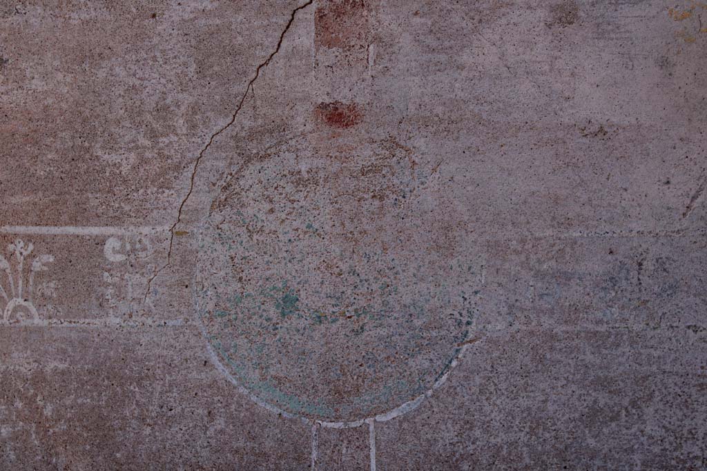 IX.5.14 Pompeii. May 2019. Room “f”, detail from centre of zoccolo.
Foto Christian Beck, ERC Grant 681269 DÉCOR.