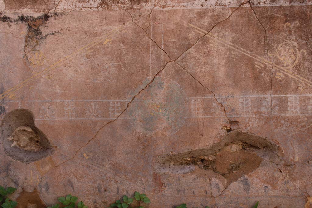 IX.5.14 Pompeii. May 2019. Room “f”, detail from zoccolo from south wall at east end.
Foto Christian Beck, ERC Grant 681269 DÉCOR.