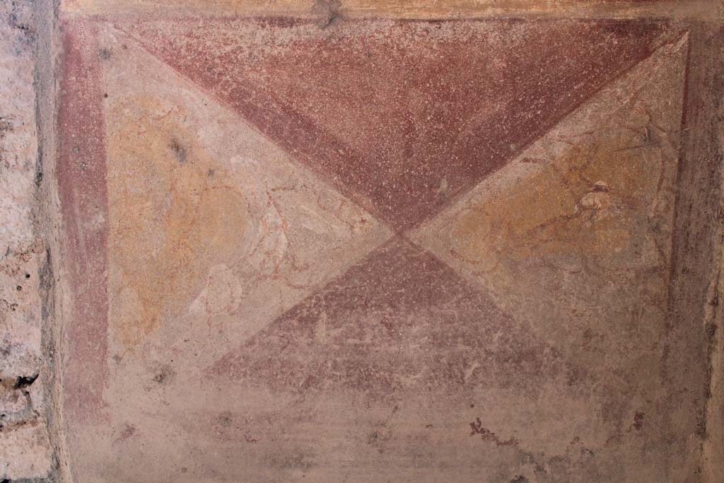 IX.5.14 Pompeii. May 2019. Room “c”, zoccolo on west wall in north-west corner.
Foto Christian Beck, ERC Grant 681269 DÉCOR.