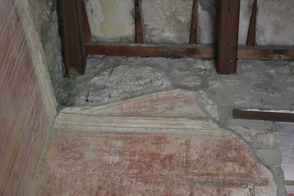 IX.5.14 Pompeii. May 2017. Room “c”, detail from upper east wall in north-east corner. 
Foto Christian Beck, ERC Grant 681269 DÉCOR.