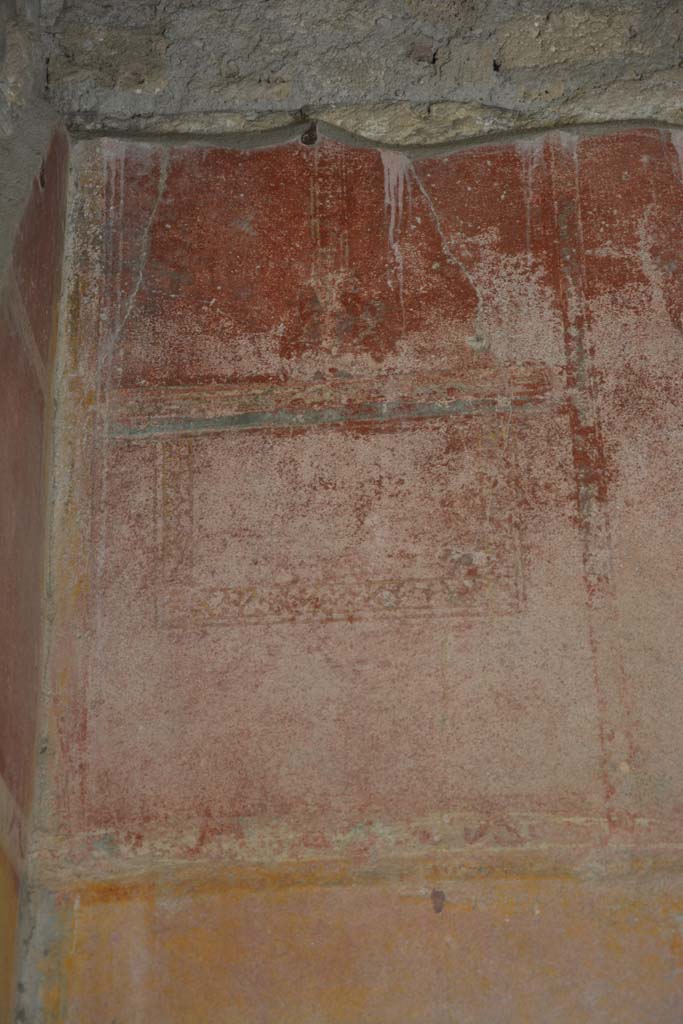IX.5.14 Pompeii. May 2017. Room “g”, detail from upper east wall at north end.
Foto Christian Beck, ERC Grant 681269 DÉCOR.