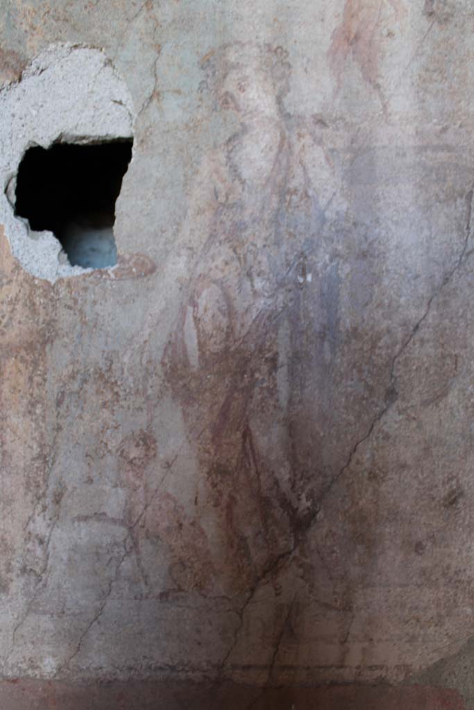 IX.5.14 Pompeii. May 2019. Cubiculum “g”, detail from wall painting from centre of east wall.
Foto Christian Beck, ERC Grant 681269 DÉCOR.