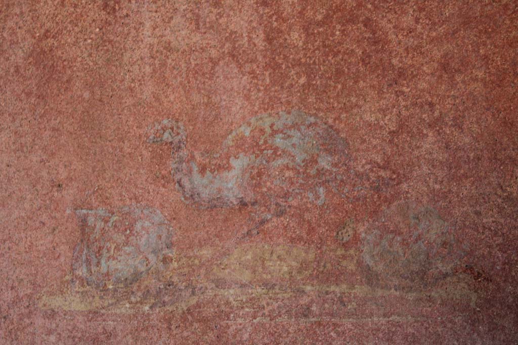 IX.5.14 Pompeii. May 2019. Cubiculum “g”, painted detail from middle of panel at south end of east wall.
Foto Christian Beck, ERC Grant 681269 DÉCOR.