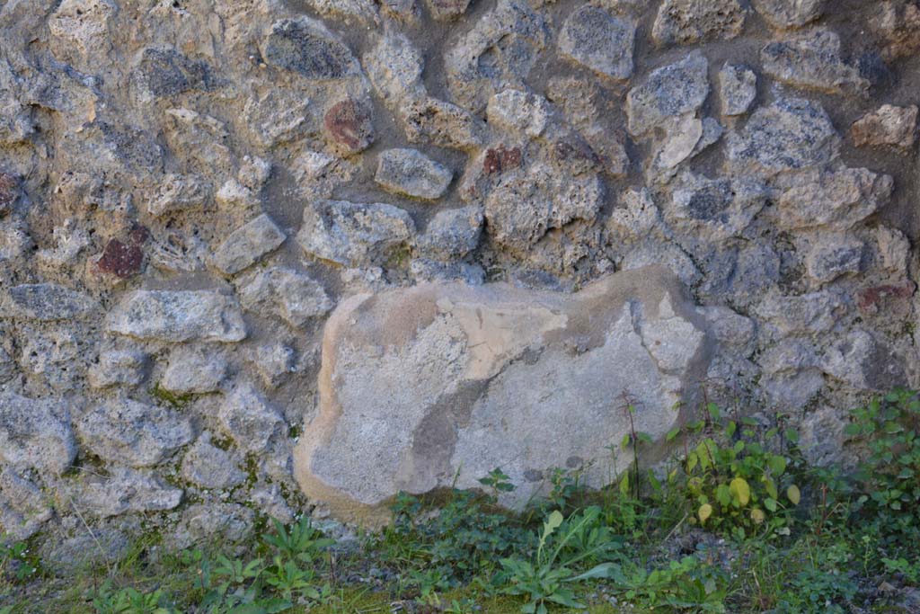 IX.5.16 Pompeii. March 2017. Room c’, remaining plaster on lower south wall.      
Foto Christian Beck, ERC Grant 681269 DÉCOR.