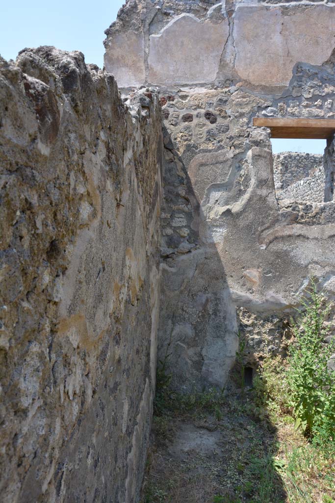 IX.5.17/6 Pompeii. May 2017. Room x, looking north along west wall towards upper north-west corner. 
Foto Christian Beck, ERC Grant 681269 DÉCOR.
