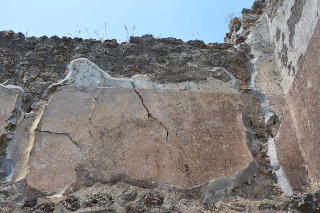 IX.5.17/6 Pompeii. May 2017. Room x, detail from east end of upper north wall.
Foto Christian Beck, ERC Grant 681269 DÉCOR.