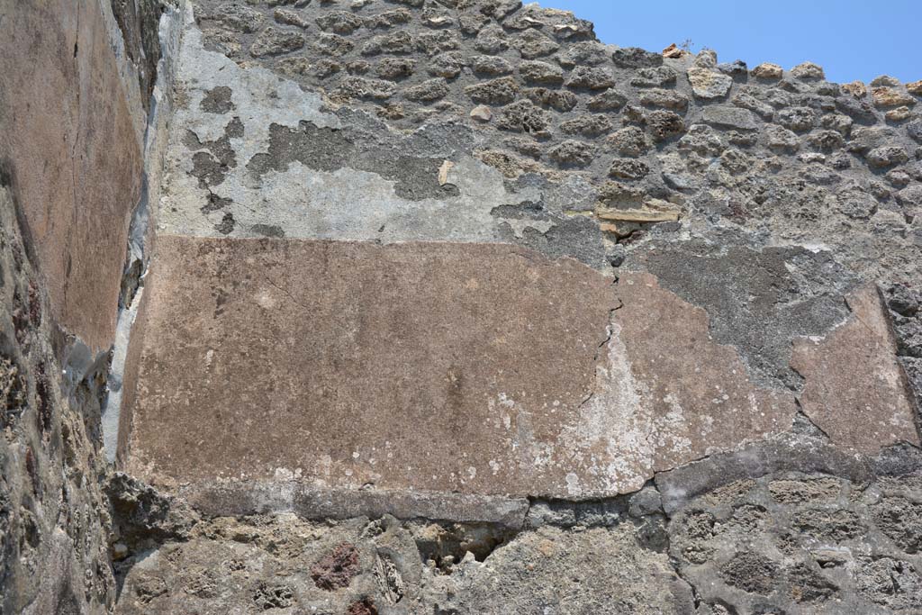 IX.5.17/6 Pompeii. May 2017. Room x, detail from upper east wall in north-east corner.
Foto Christian Beck, ERC Grant 681269 DÉCOR.