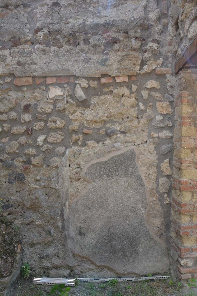 IX.5.18 Pompeii. May 2017. Room h, detail of west wall at north end near doorway.
Foto Christian Beck, ERC Grant 681269 DÉCOR.