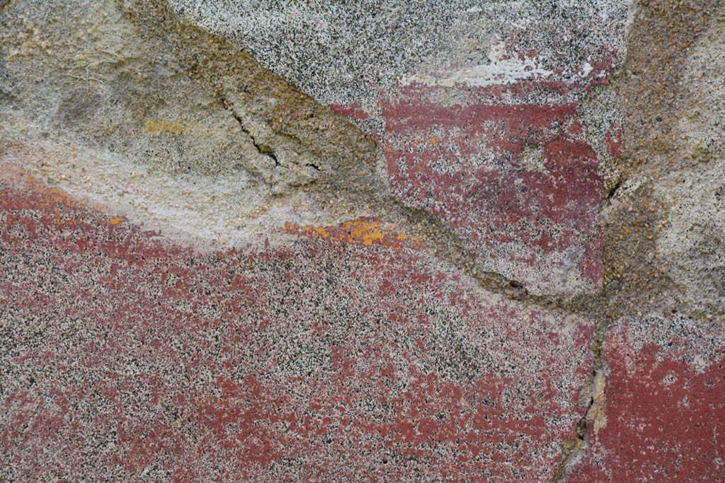 IX.5.18 Pompeii. March 2017. Room l (L), detail from lower west wall in north-west corner.
Foto Christian Beck, ERC Grant 681269 DÉCOR.