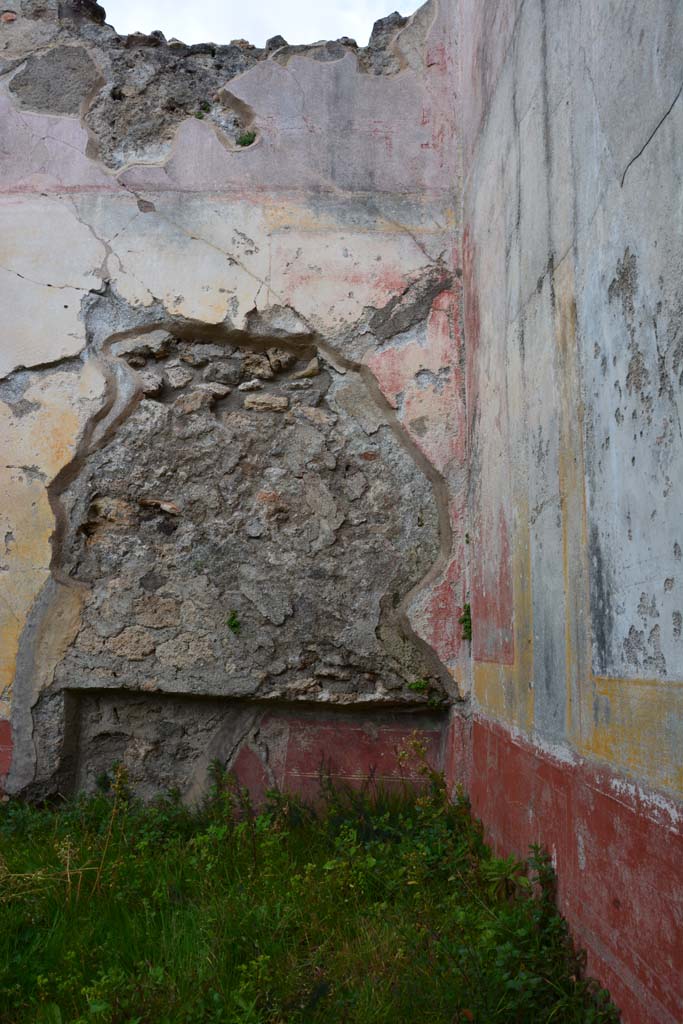 IX.5.18 Pompeii. March 2017. Room o, north wall in north-east corner.
Foto Christian Beck, ERC Grant 681269 DÉCOR.