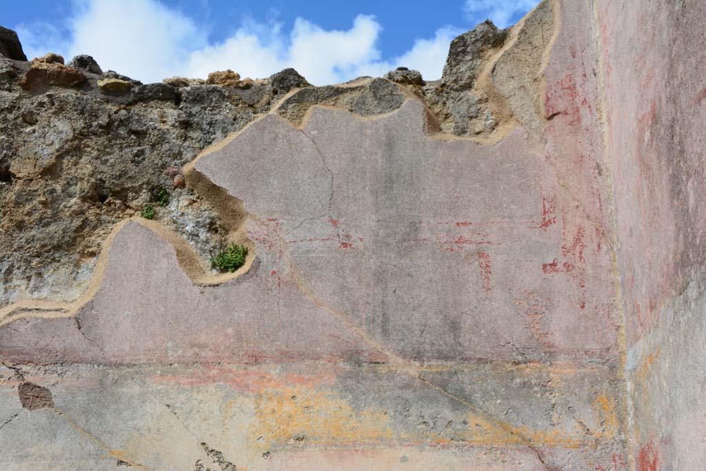 IX.5.18 Pompeii. March 2017. Room o, painted decoration from upper north wall in north-east corner.
Foto Christian Beck, ERC Grant 681269 DÉCOR.