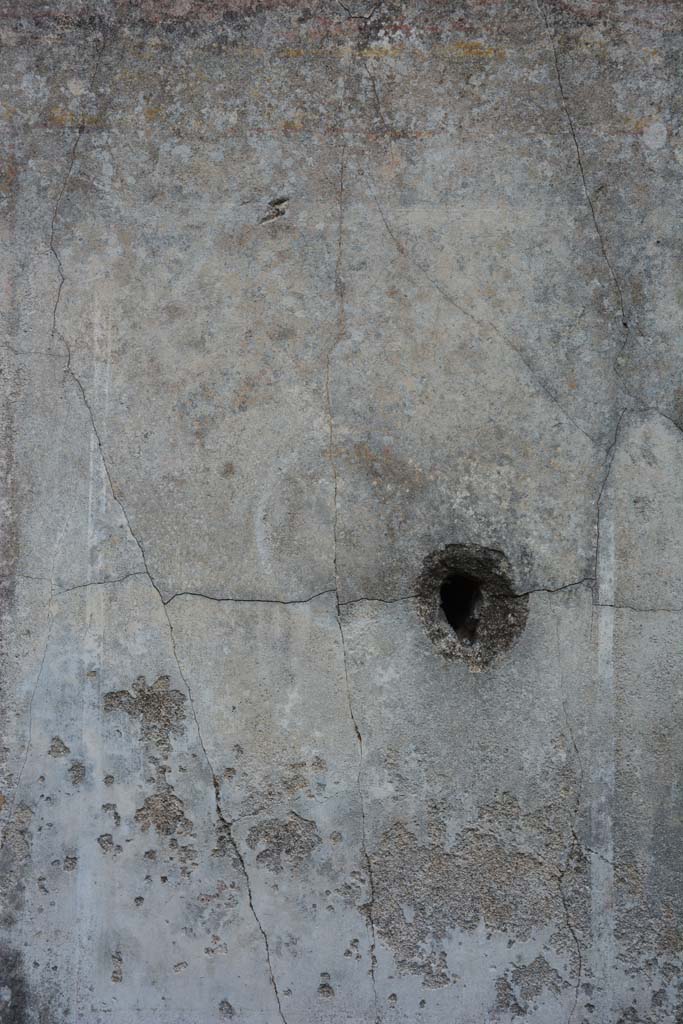 IX.5.18 Pompeii. March 2017. 
Room o, detail of faded medallion in centre of central panel on east wall.
Foto Christian Beck, ERC Grant 681269 DÉCOR.