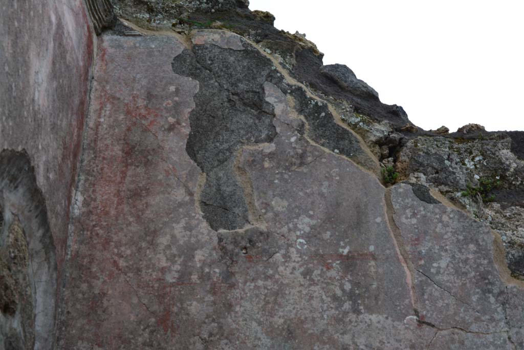 IX.5.18 Pompeii. March 2017. Room o, upper south wall in south-east corner.
Foto Christian Beck, ERC Grant 681269 DÉCOR.