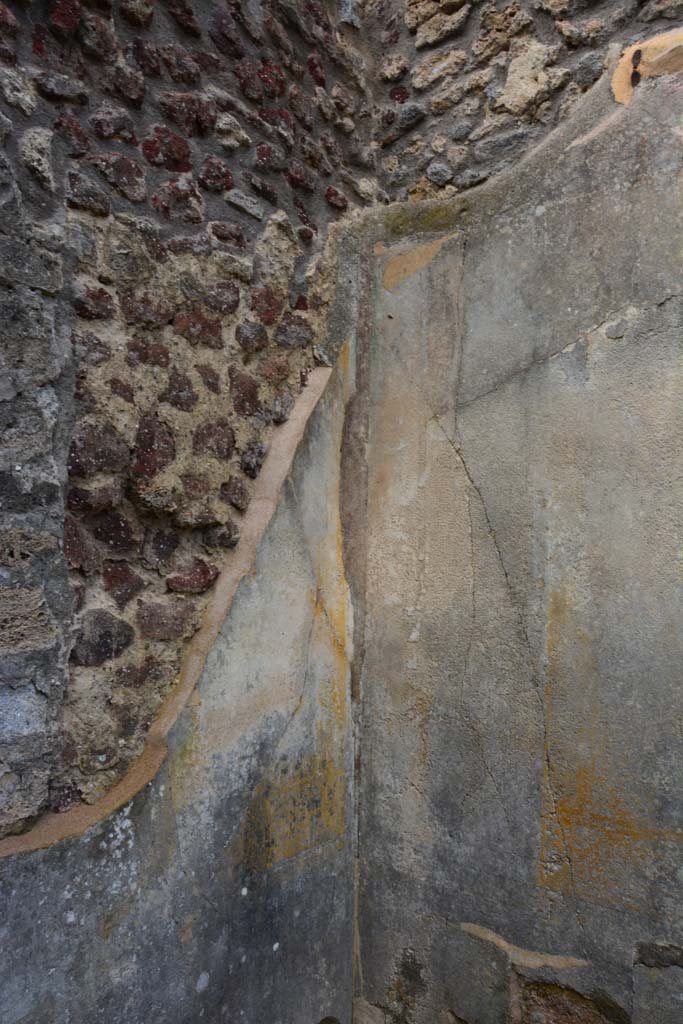 IX.5.18 Pompeii. March 2017. Room g, detail from north wall in north-west corner.
Foto Christian Beck, ERC Grant 681269 DÉCOR.