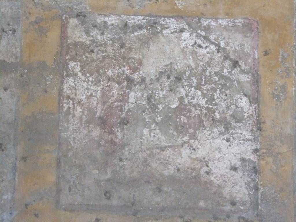 IX.7.20 Pompeii. December 2007. 
Room (i), south wall of triclinium with remains of wall painting of Dionysus discovering Ariadne. 
See Schefold, K., 1962. Vergessenes Pompeji. Bern: Francke. (T. 178,2).