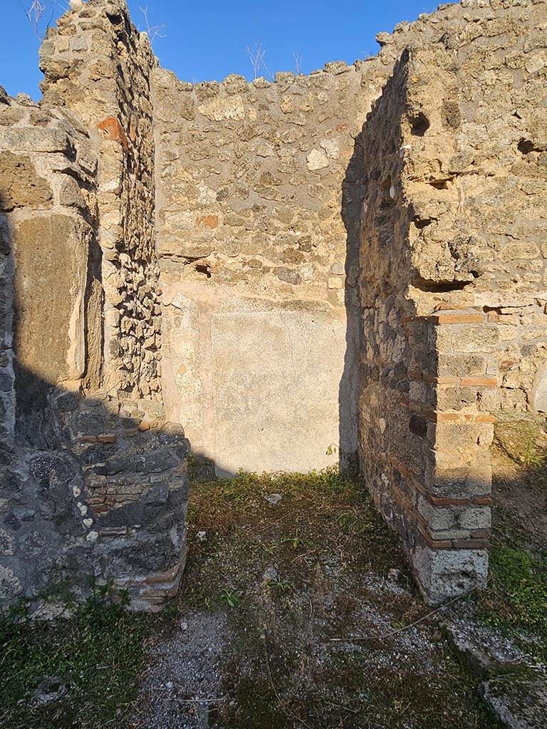 IX.7.21 Pompeii. November 2024. 
Looking east into small room or cupboard area, opposite corridor. Photo courtesy of Annette Haug.