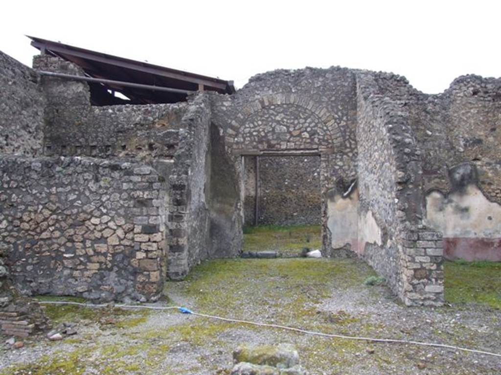 IX.8.6 Pompeii. March 2009.   Room 43, (Ala on west side of IX.8.3)  Looking west to Room 44.