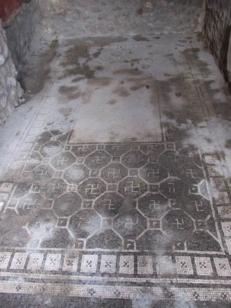 IX.8.6 Pompeii.  December 2007.  Room 55, Cubiculum.  Mosaic floor.