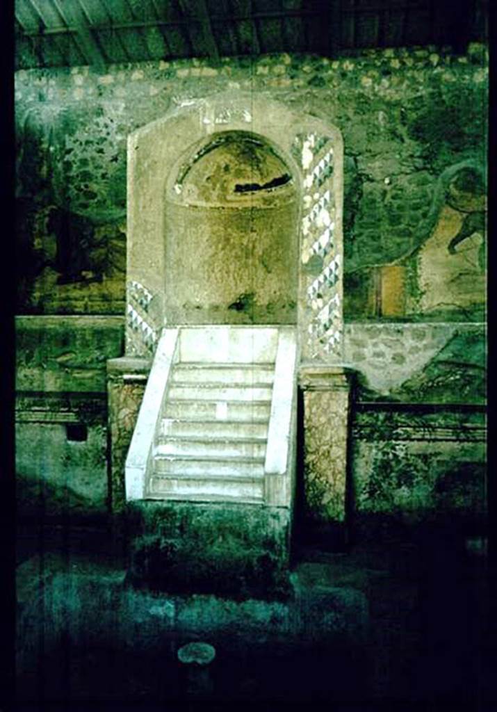 IX.8.6 Pompeii. South-west side of nymphaeum, south of peristyle. 
Photographed 1970-79 by Günther Einhorn, picture courtesy of his son Ralf Einhorn.