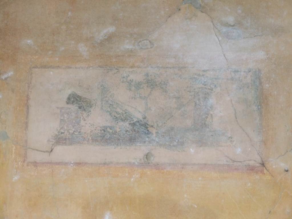 IX.8.6 Pompeii. December 2007. West portico, first panel from the north. Painted panel of the attributes of Hera. See Schefold, K., 1957. Die Wände Pompejis. Berlin: De Gruyter.  (p. 276).