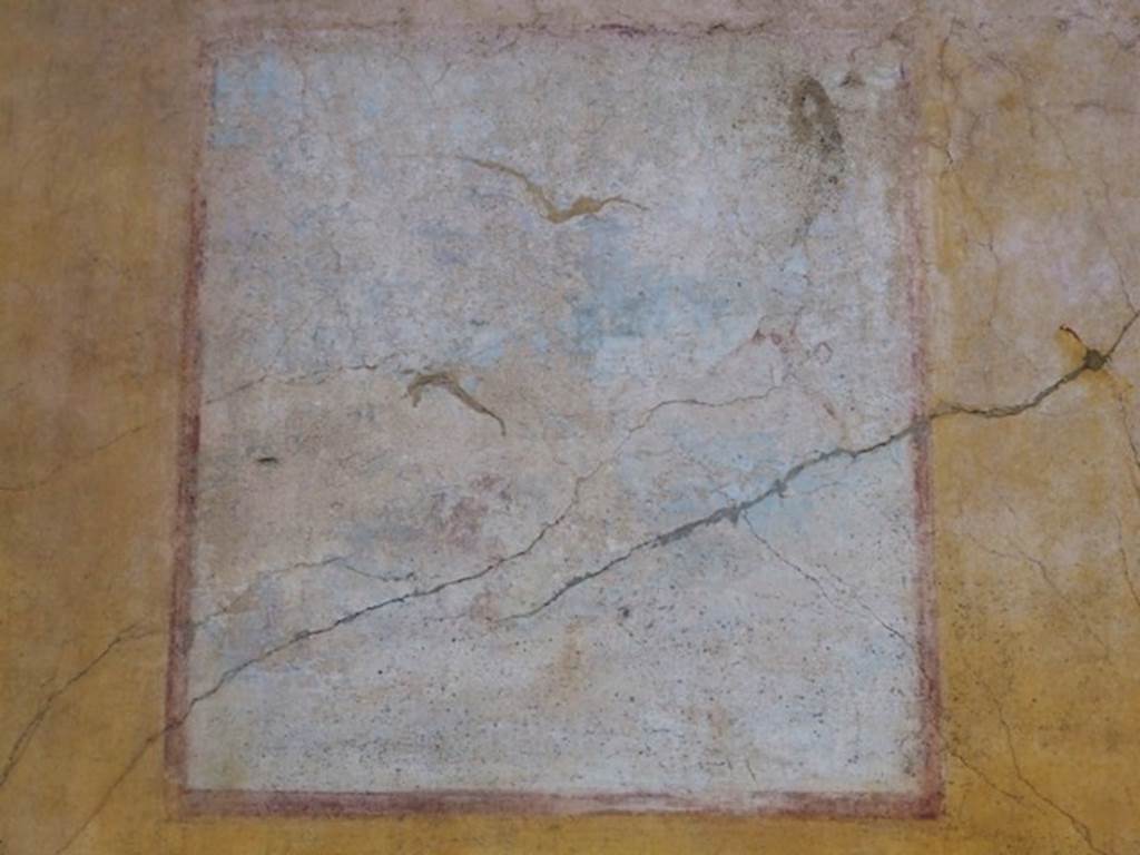 IX.8.6 Pompeii. March 2009. West wall of west portico. Sixth panel from the north.
Remains of wall painting of Perseus and Andromeda.
See Schefold, K., 1957. Die Wände Pompejis. Berlin: De Gruyter.  (p. 276).