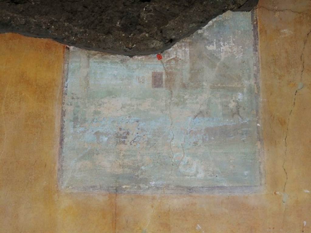 IX.8.6 Pompeii. December 2007. West portico, fourth panel from the north. Hercules freeing Hesione from the sea monster.
See Schefold, K., 1957. Die Wände Pompejis. Berlin: De Gruyter.  (p. 276).