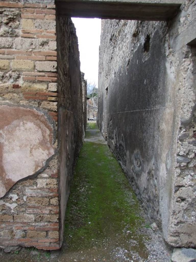 IX.8.6 Pompeii. March 2009.   Room 30, Corridor leading north.