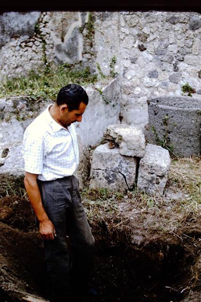 IX.9.6/10 Pompeii. 1964. Studying. Photo by Stanley A. Jashemski.
Source: The Wilhelmina and Stanley A. Jashemski archive in the University of Maryland Library, Special Collections (See collection page) and made available under the Creative Commons Attribution-Non Commercial License v.4. See Licence and use details.
J64f1246