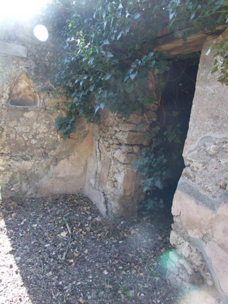 IX.9.11 Pompeii.  March 2009.   Atrium, North west corner.  Doorway to Room 5.  Cubiculum.