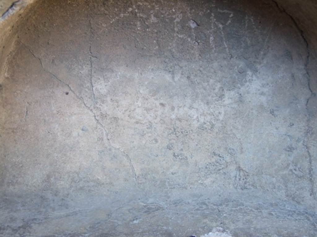 IX.9.11 Pompeii. March 2009.Room 7, rear wall of niche in north wall of triclinium.