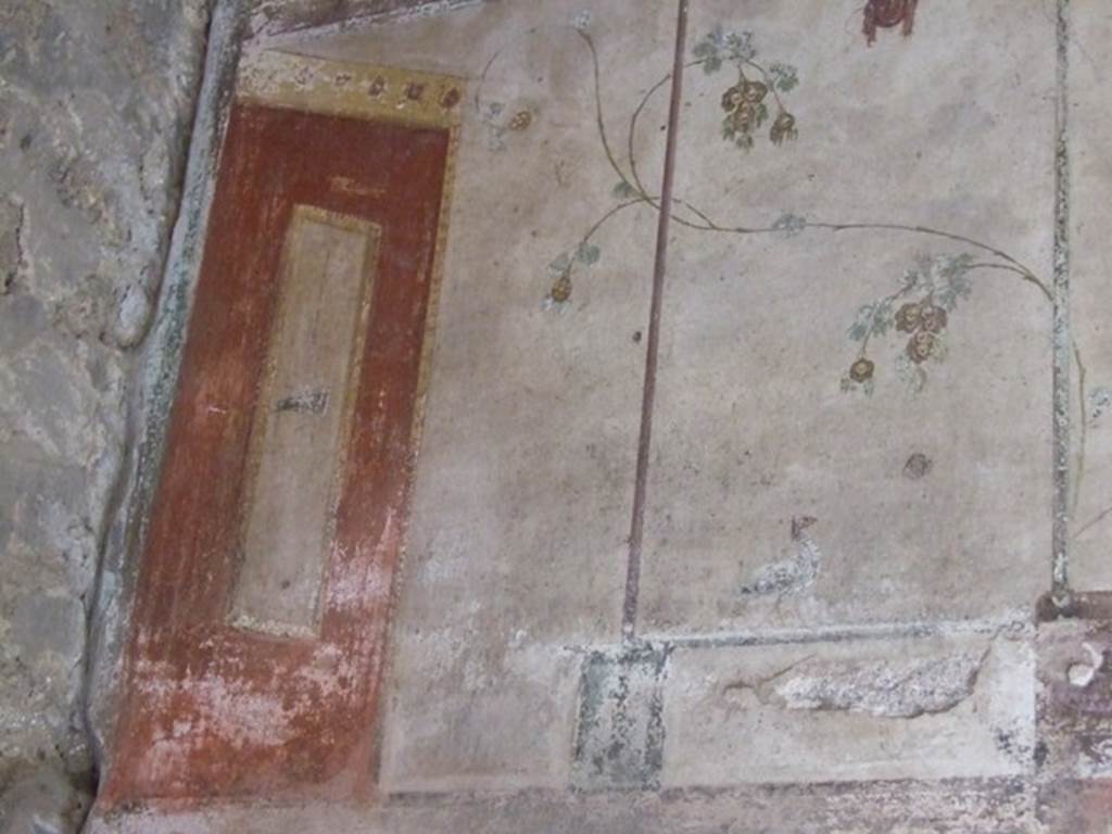 IX.9.c Pompeii. March 2009. North end of upper east wall of cubiculum.