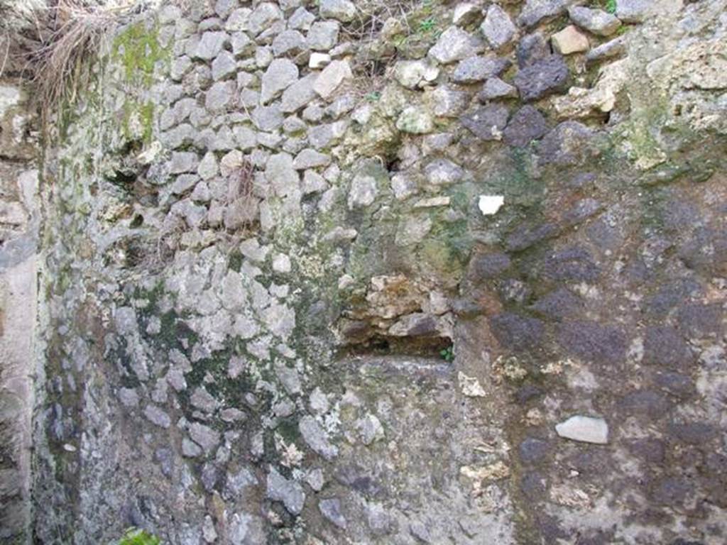IX.9.g Pompeii. March 2009. West wall of cubiculum, on south side of entrance doorway.