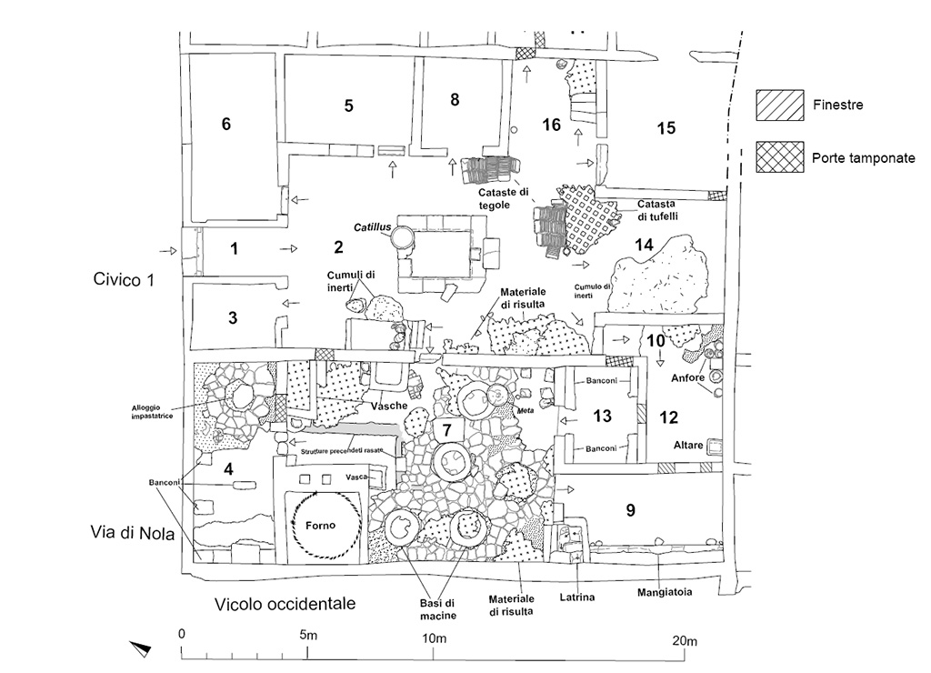 IX.10.1 Pompeii.  Plan of excavations as of December 2023. 
Photograph © Parco Archeologico di Pompei.
See Pompeii E-Journal 08, 08.12.2023, p. 86, fig. 1. Download: PAP e-journals 2023 collection volumes 01-09