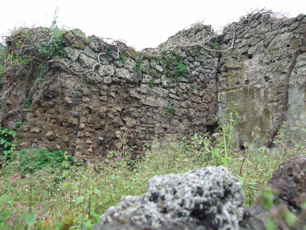 IX.10.1 Pompeii. May 2010. Bread making room 4, south-west corner.