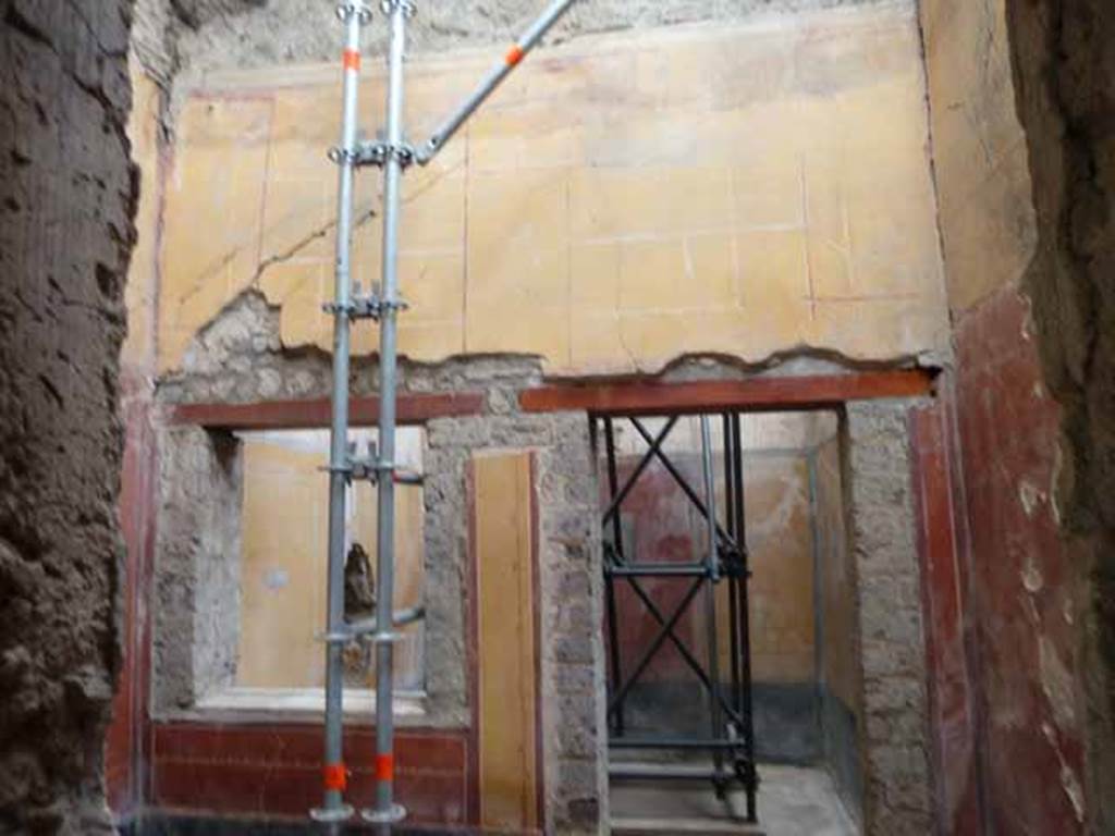 IX.12.9 Pompeii. May 2010. Room 11, north wall with window and doorway into room 12.