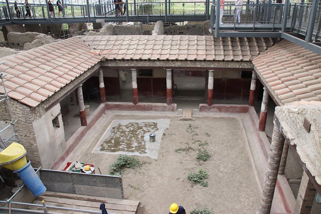 IX.12.9 Pompeii. October 2024. Peristyle/garden area 5, looking north. Photo courtesy of Klaus Heese.